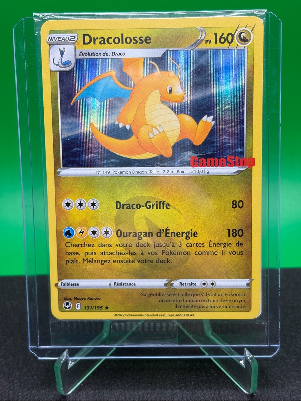 GAME STOP SEALED FRENCH Dracolosse “Dragonite” Holo Pokemon Card